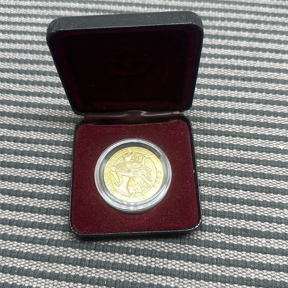 Vintage 1995 Coin Token Souvenir National Bank Canada Medievale Quebec Medeival - Picture 2 of 3